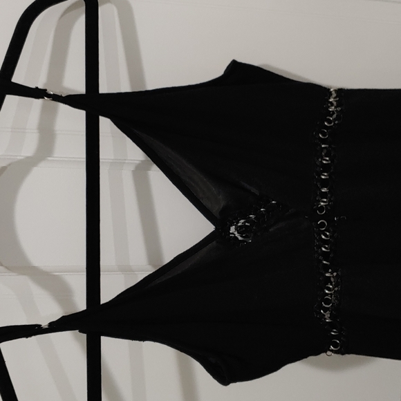 A Hippie Love LBD with cutouts and silver chain detail from Vanilla Sky Medium - Picture 4 of 11